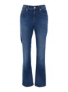 Roy Rogers Blue Five-pocket Jeans With Logo Patch On The Back In Blu