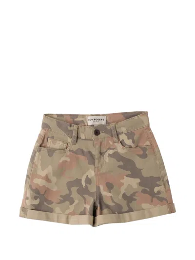 Roy Rogers Kids' Camouflage Shorts In Brown