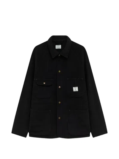 Roy Rogers Chore Melton Shirt Jackets In Blue