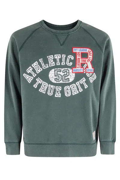 Roy Rogers Crew Neck Sweater Athletic Club In Animal Print