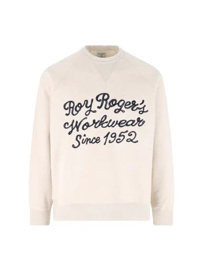 Roy Rogers Crewneck Sweatshirt "call Now" In Cream
