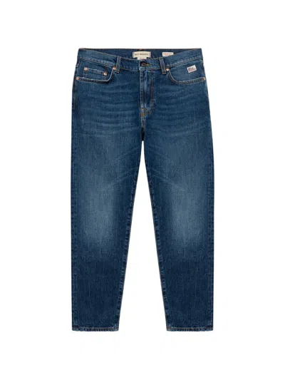 Roy Rogers Dapper Logo-patch Jeans In Blue