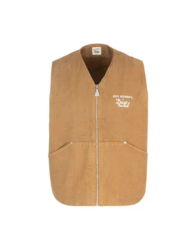 Roy Rogers Gilet Zip Marrone