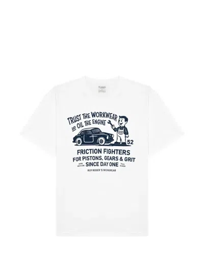 Roy Rogers Graphic-print Cotton T-shirt In White