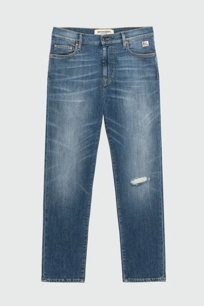 Roy Rogers Jeans Man Roy Roger's Dapper Rru108d6742857 C0999 Supermotard Dnm In Blue