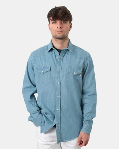 Roy Rogers Jeans Shirt Roy Roger's Mod. Martin - Cg34 Denim In Blue