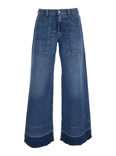 Roy Rogers Js) Holly Old Glory Denim Lyocell Elas. Nicky Blue Denim