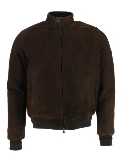 Roy Rogers Leather Jacket In Brown