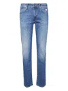 Roy Rogers Straight-leg Jeans With Medium Blue Wash And Traditional Styling In Blue