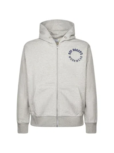 Roy Rogers Logo-print Zip-up Hoodie In Multi