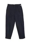 Roy Rogers Maemi Chino Trousers With Medium Waist And Front Welt Pockets In Black