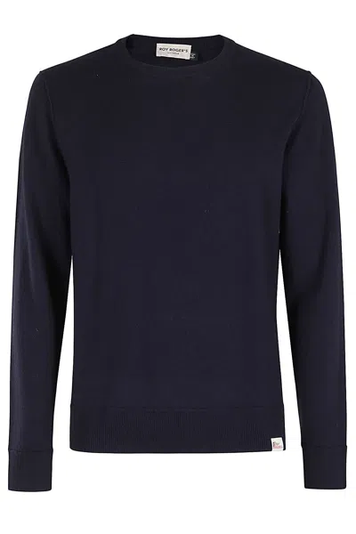 Roy Rogers Maglia Lana Taglio Felpa In Blue Navy