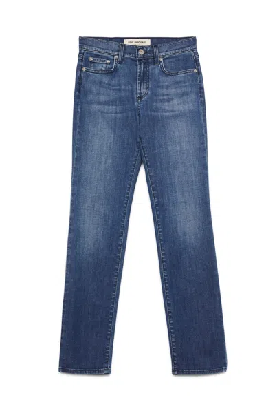 Roy Rogers Mid-rise Slim Fit Jeans In Blue