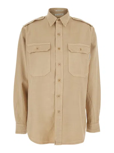 Roy Rogers Military Shirt R.r.eva Herzigova In Neutral