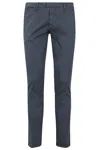 Roy Rogers New Rolf Gabardina Di Cotone In Blue