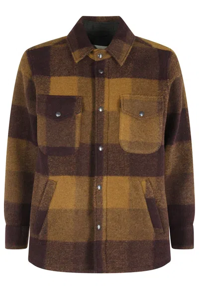ROY ROGERS ROY ROGERS OVER SHIRT ASHWELL MAN BLEND WOOL CHECK