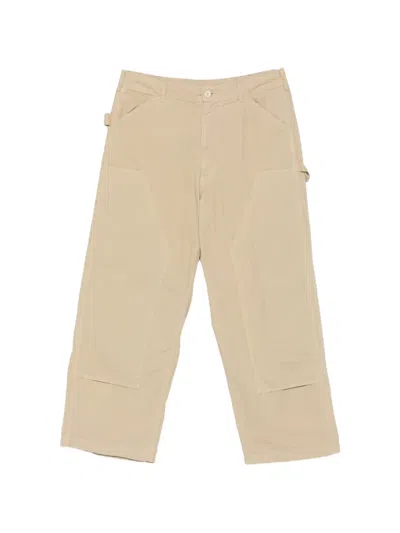 Roy Rogers Patch-pocket Trousers In Neutral