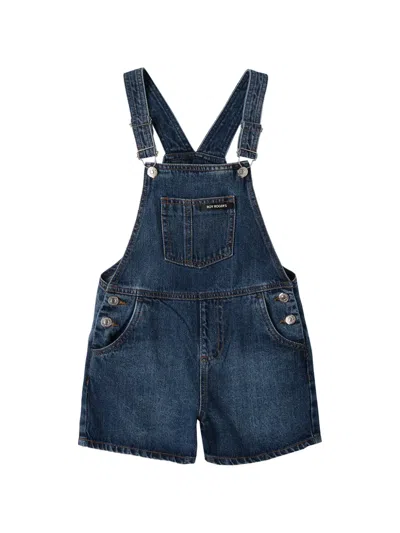 Roy Rogers Kids' Pocket Denim Playsuit In Blue