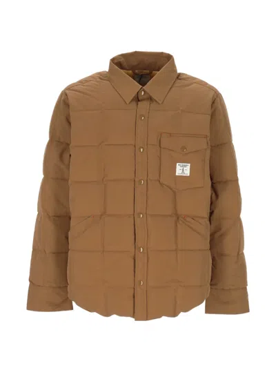 Roy Rogers Quilted Down Jacket In Brown