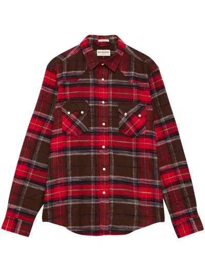 Roy Rogers Roy Roger's 100% Cotton Button-down Shirt For Men In Multi