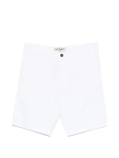 Roy Rogers Roy Roger's College Bermuda Shorts In White