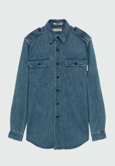 Roy Rogers Roy Roger's Eva X Roy Roger's Military Shirt In Blue