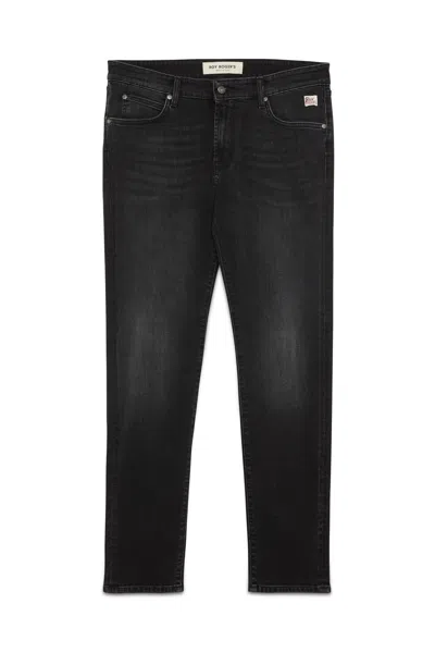 Roy Rogers Slim Fit Denim Jeans With Classic Design In Black