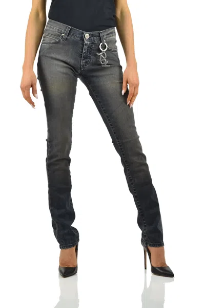 Roy Rogers Roy Roger's Jeans Grey Women Cotton Zipper Mod.dunia T-541 In Grigio