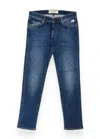 Roy Rogers Blue Cotton Jeans In Navy