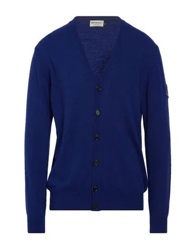 Roy Rogers Roÿ Roger's Man Cardigan Navy Size L Wool, Viscose, Polyamide, Cashmere In Blue