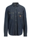 Roy Rogers Roÿ Roger's Man Denim Shirt Blue Size Xl Cotton In Blue