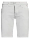 Roy Rogers Roÿ Roger's Man Denim Shorts Light Grey Size 32 Cotton, Elastane