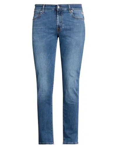 Roy Rogers Roÿ Roger's Man Jeans Blue Size 35 Cotton, Rubber