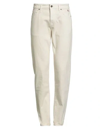 Roy Rogers Roÿ Roger's Man Jeans Ivory Size 31 Cotton, Elastane In Neutral