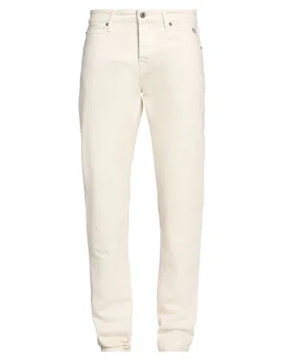 ROY ROGERS ROŸ ROGER'S MAN JEANS IVORY SIZE 32 COTTON, ELASTANE