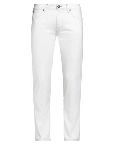 Roy Rogers Roÿ Roger's Man Jeans Ivory Size 35 Cotton, Elastane In White
