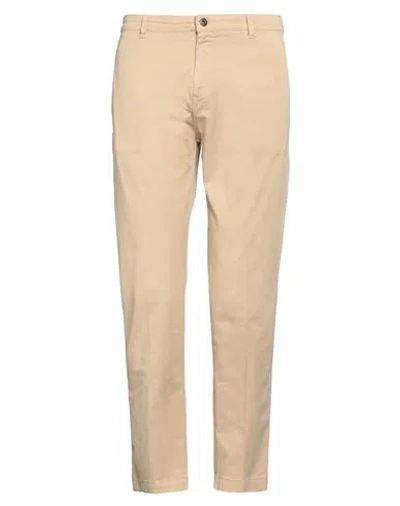 ROY ROGERS ROŸ ROGER'S MAN PANTS BEIGE SIZE 33 COTTON, ELASTANE