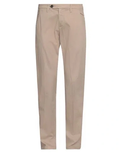 ROY ROGERS ROŸ ROGER'S MAN PANTS BEIGE SIZE 31 COTTON, LYOCELL, ELASTANE