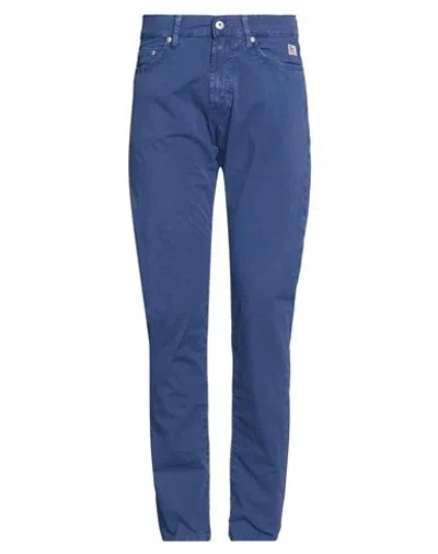 Roy Rogers Roÿ Roger's Man Pants Blue Size 30 Cotton, Rubber