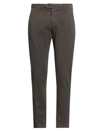 ROY ROGERS ROŸ ROGER'S MAN PANTS CHOCOLATE BROWN SIZE 35 COTTON, ELASTANE