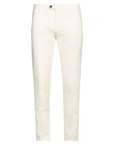 Roy Rogers Roÿ Roger's Man Pants Cream Size 40 Cotton, Elastane In White