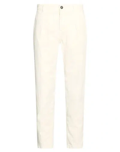 Roy Rogers Roÿ Roger's Man Pants Ivory Size 29 Cotton, Elastane In White