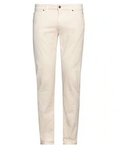 Roy Rogers Roÿ Roger's Man Pants Ivory Size 34 Cotton, Lyocell, Elastane In White