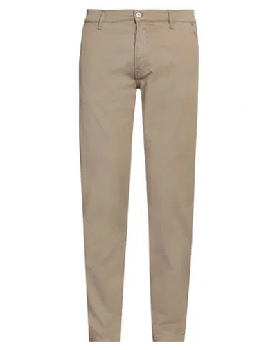 Roy Rogers Roÿ Roger's Man Pants Khaki Size 35 Cotton, Lyocell, Elastane In Beige