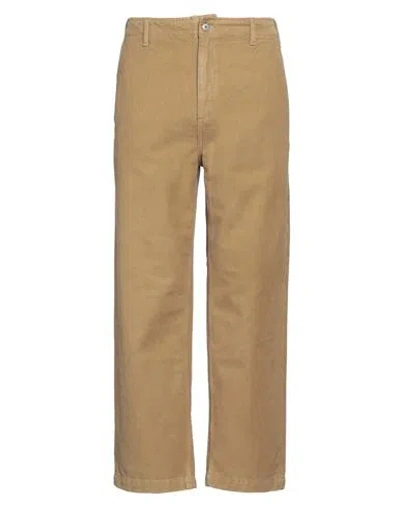Roy Rogers Roÿ Roger's Man Pants Khaki Size 34 Cotton In Beige