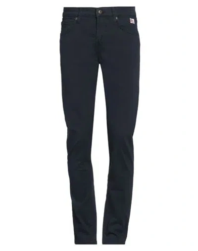 ROY ROGERS ROŸ ROGER'S MAN PANTS MIDNIGHT BLUE SIZE 32 COTTON, ELASTANE