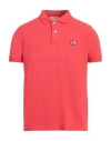 Roy Rogers Roÿ Roger's Man Polo Shirt Coral Size S Cotton In Red