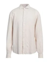Roy Rogers Roÿ Roger's Riviera Man Shirt Ivory Size Xxl Linen In White