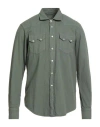 Roy Rogers Roÿ Roger's Man Shirt Military Green Size S Cotton