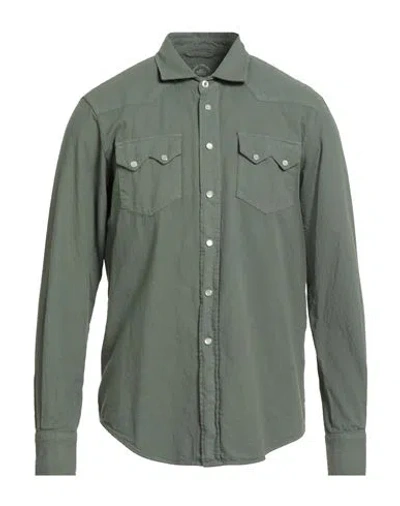 Roy Rogers Roÿ Roger's Man Shirt Military Green Size S Cotton